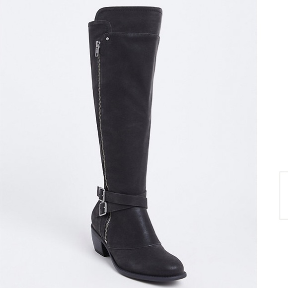 NIB Knee High Boots Wide Width Faux Suede - Picture 8 of 11